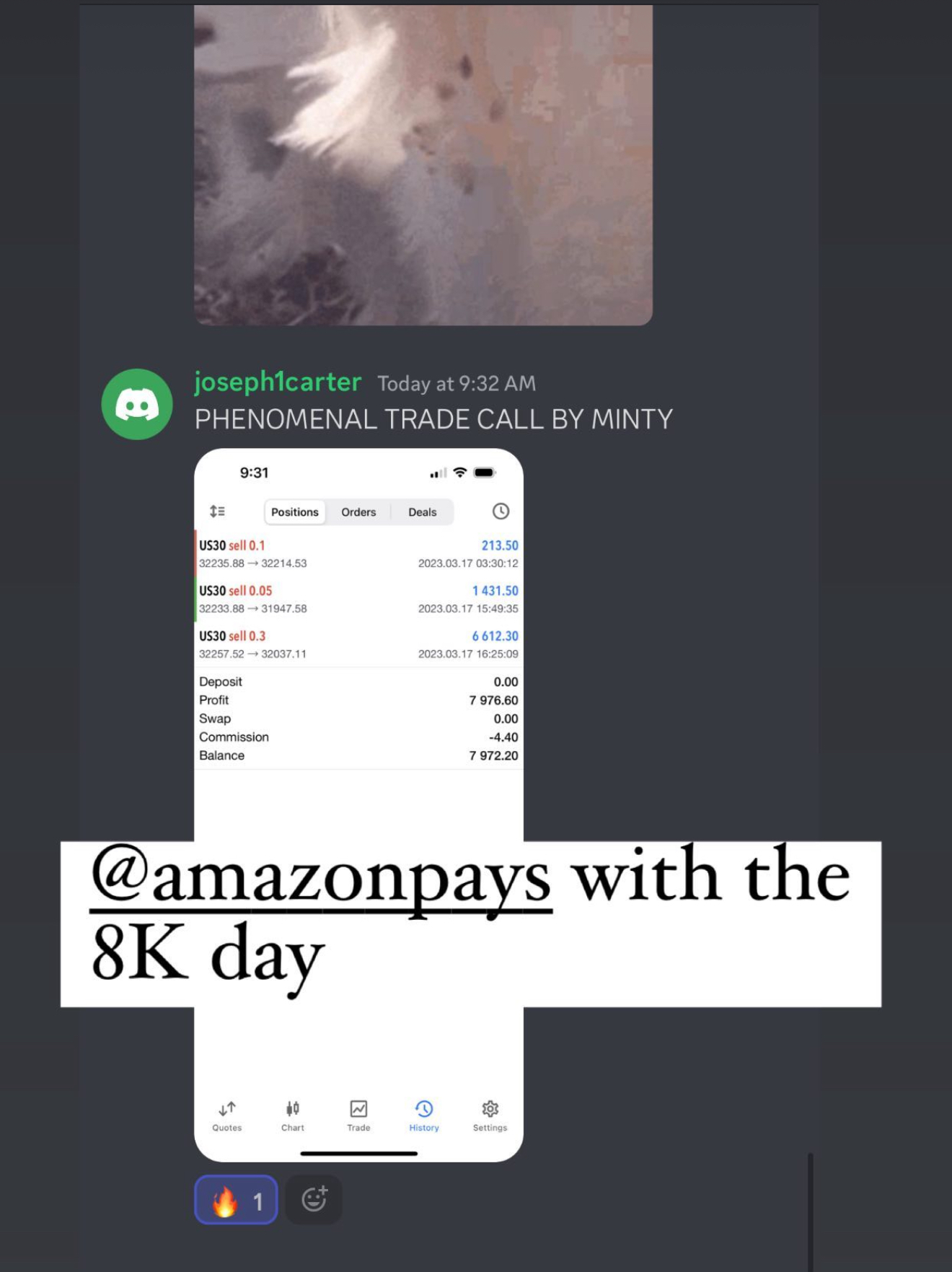 joseph1carter: @amazonpays with the 8K day on US30